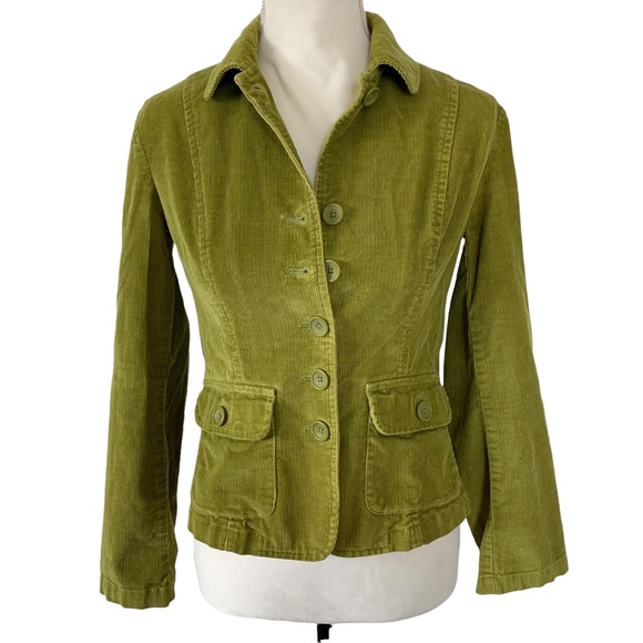 Talbots Jackets & Blazers - Talbots Avocado green corduroy blazer Size 2P
